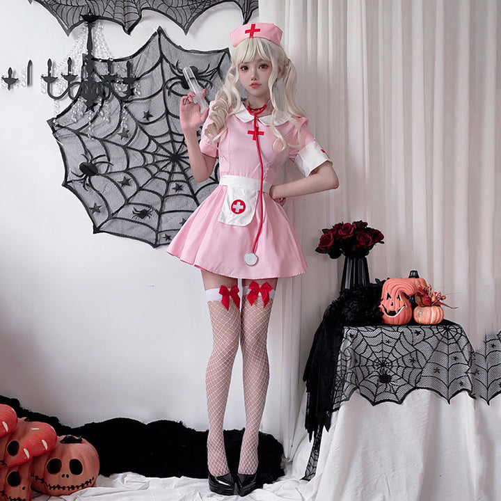 Women nostalgic nurse costume Mune Fashion