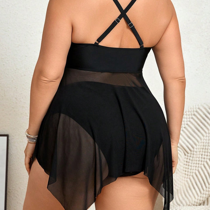 Women's swim dress with seductive wrap design Mune Fashion