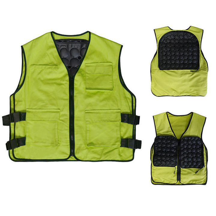Unisex nan cooling gel cooling vest with adjustable straps and multiple pockets Mune Fashion