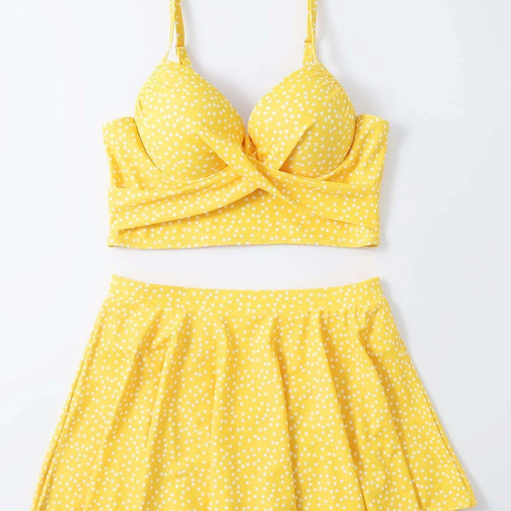 Women's tankini set with playful skirt and padded top Mune Fashion
