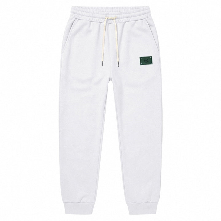 Men's Minimalist Fleece Jogging Pants with Elastic Drawstring and Narrow Cuffs Mune Fashion