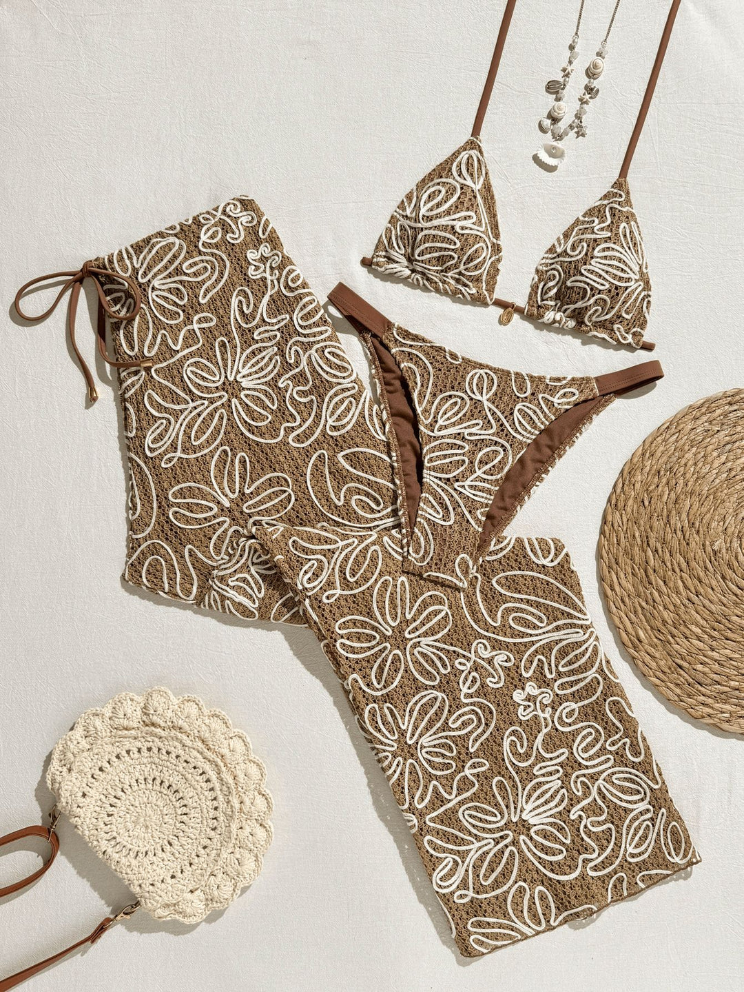 Ladies Bikini Set with Casual Overlayer Mune Fashion