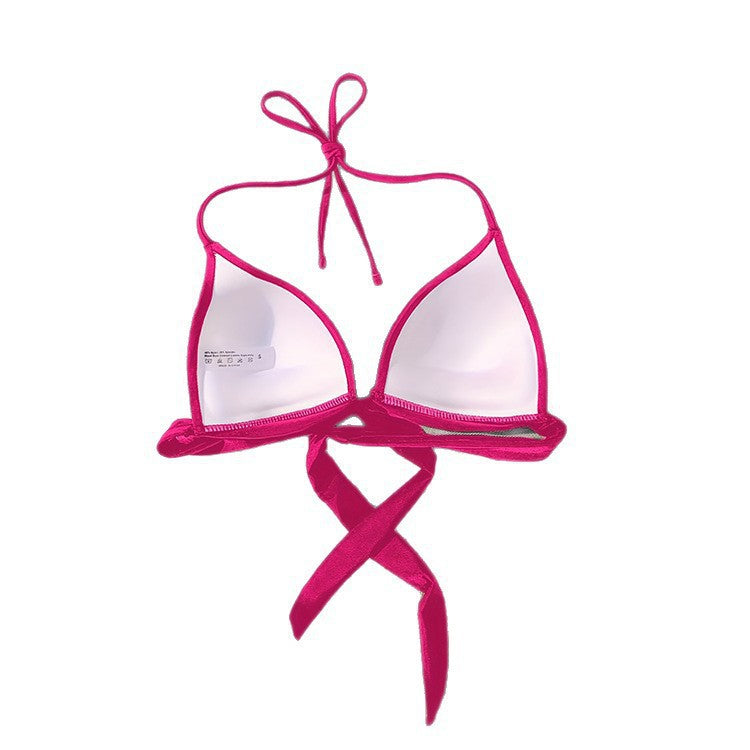 Ladies Triangle Bikini Top with Adjustable Ties Mune Fashion