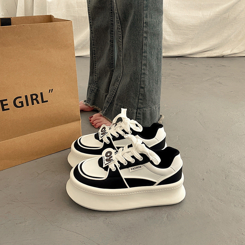 Women's Sporty Platform Sneakers with Trendy Design and Comfortable Cushioning Mune Fashion