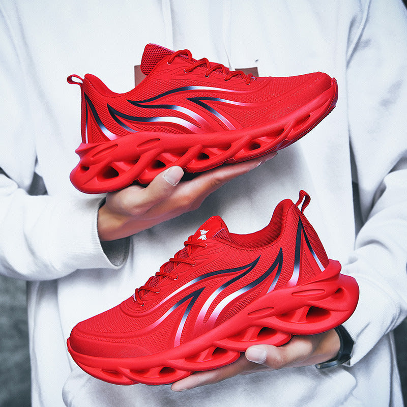 Men's nan sporty running shoes with innovative hollow sole and breathable mesh fabric Mune Fashion