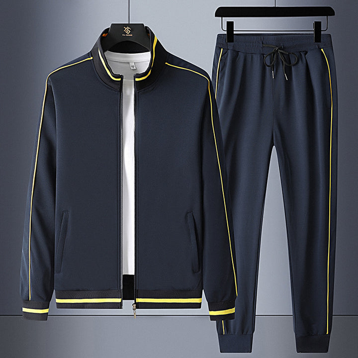 Men's Sporty Tracksuit Set with Zipper