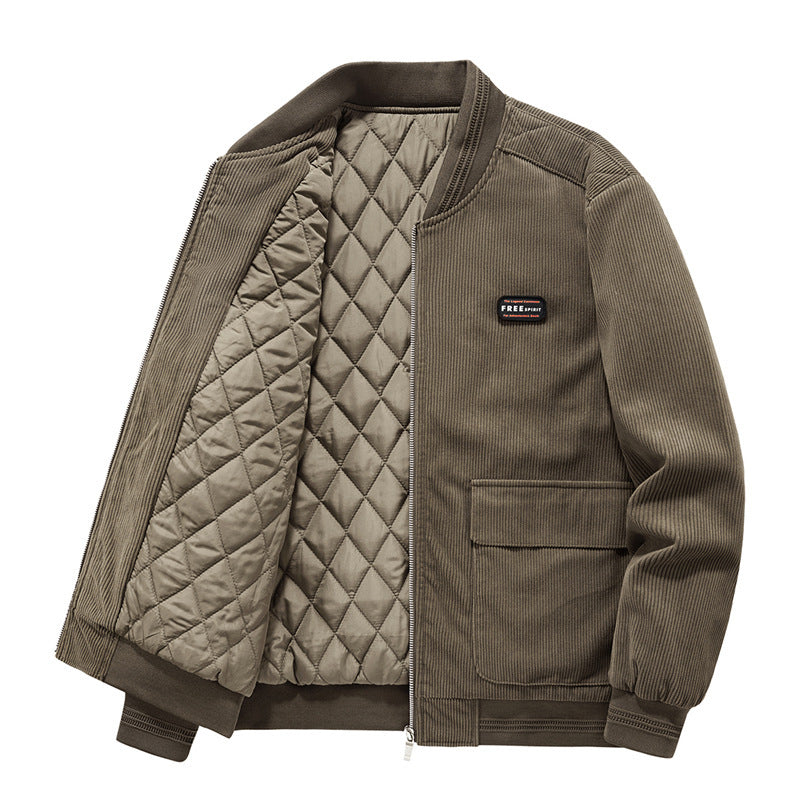 Men's corduroy jacket with quilted thermal lining Mune Fashion