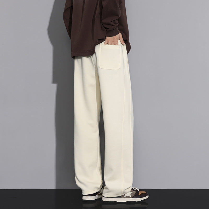 Men's Loose-Fitting Casual Pants with Practical Side Pocket