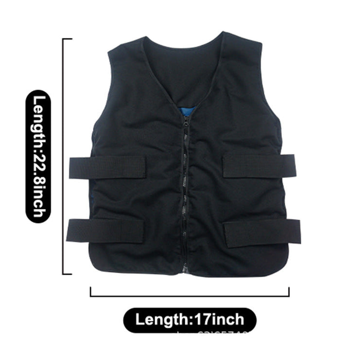 Unisex nan cooling work safety vest with gel cooling packs and adjustable Velcro fasteners Mune Fashion