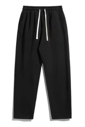 Unisex casual straight-leg joggers with elastic comfort waistband, contrasting drawstring and side pockets Mune Fashion