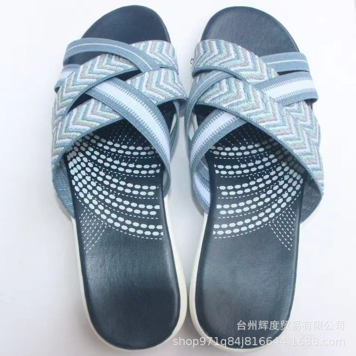 Women's Braided Comfort Slippers with Ergonomic Footbed Mune Fashion