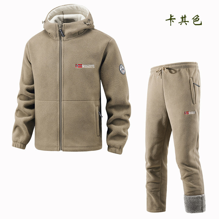 Women's Fleece Jacket and Jogging Pants Set Mune Fashion
