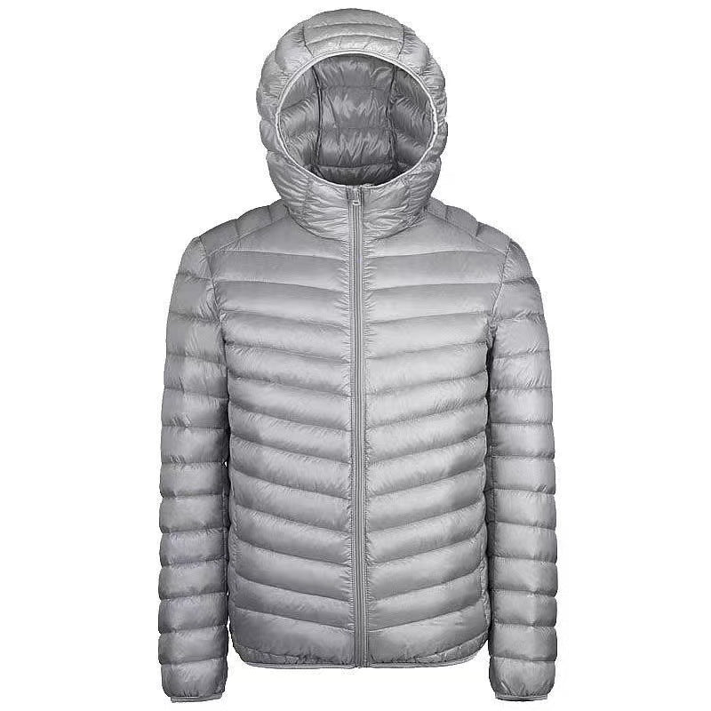 Men's ultra-light packable micro quilted jacket with stand-up collar, padded insulation and wind-resistant shell Mune Fashion