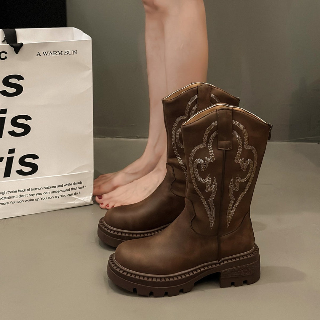 Women's Western Style Boots Mune Fashion