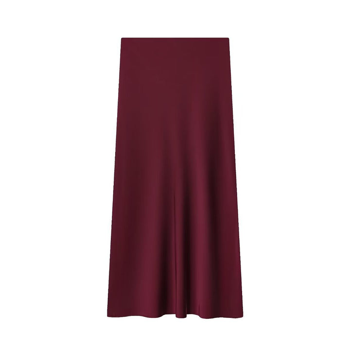 Women's flowing maxi skirt with high waist and flattering A-line cut Mune Fashion
