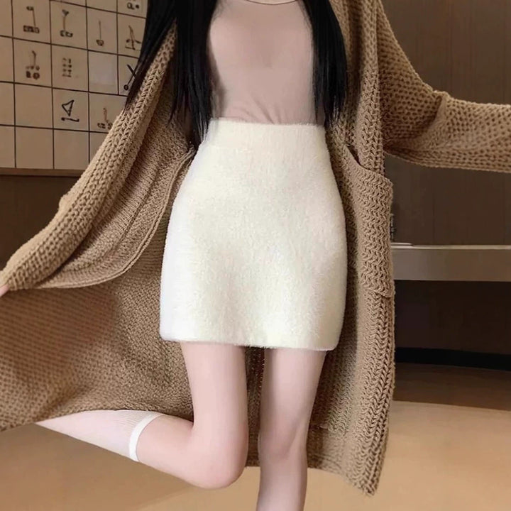 Women's elegant and comfortable wool skirt Mune Fashion