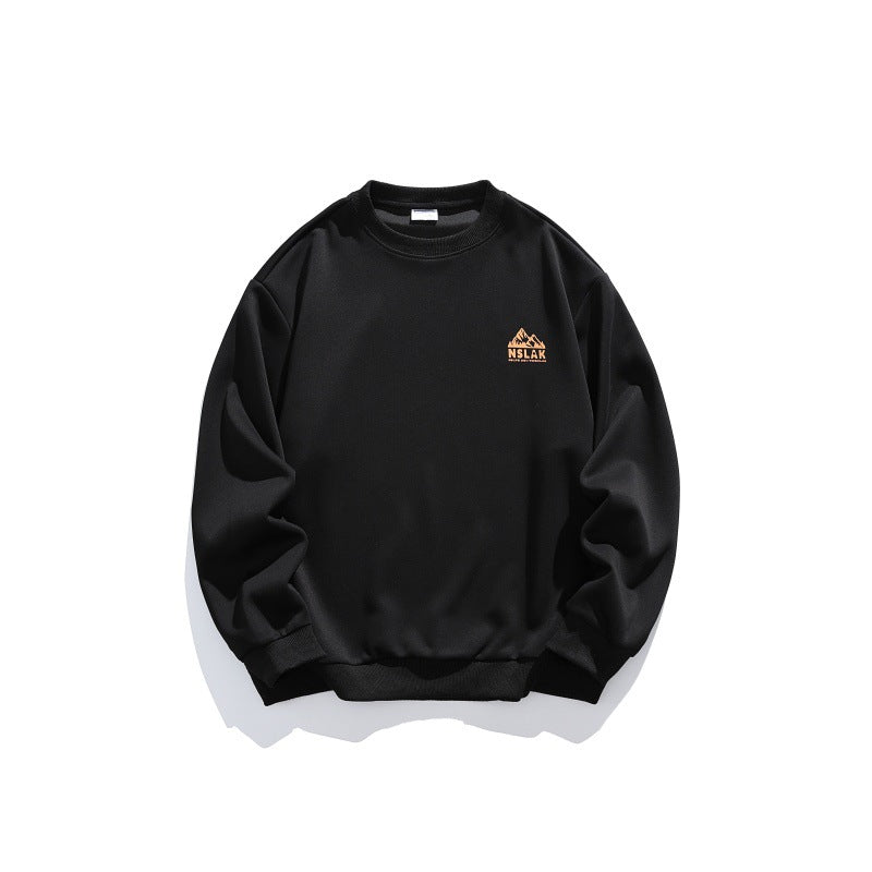 Unisex Loose Round Neck Sweatshirt with fine Waffle Structure Mune Fashion