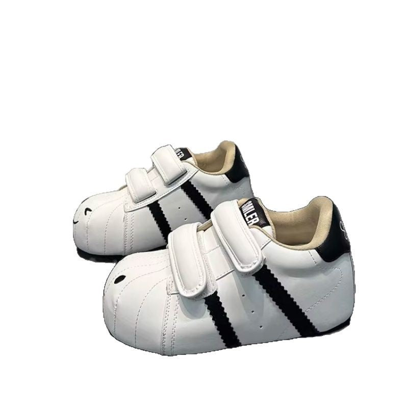Women Comfortable Kids Sneaker with Cute Animal Motif and Practical Velcro Closure Mune Fashion