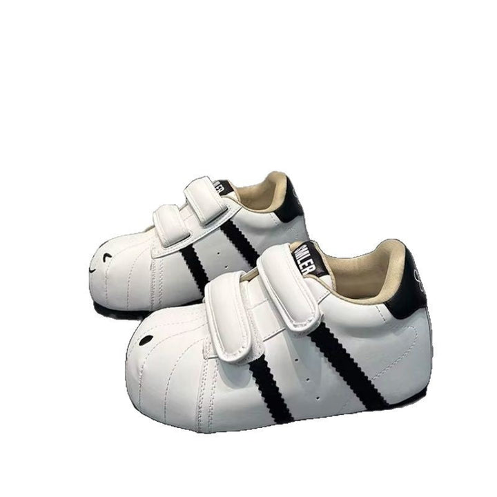 Women Comfortable Kids Sneaker with Cute Animal Motif and Practical Velcro Closure Mune Fashion