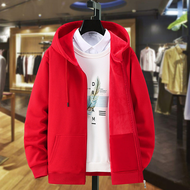 Mune | Casual Autumn Full Zip Hoodie with Drawstring for Men