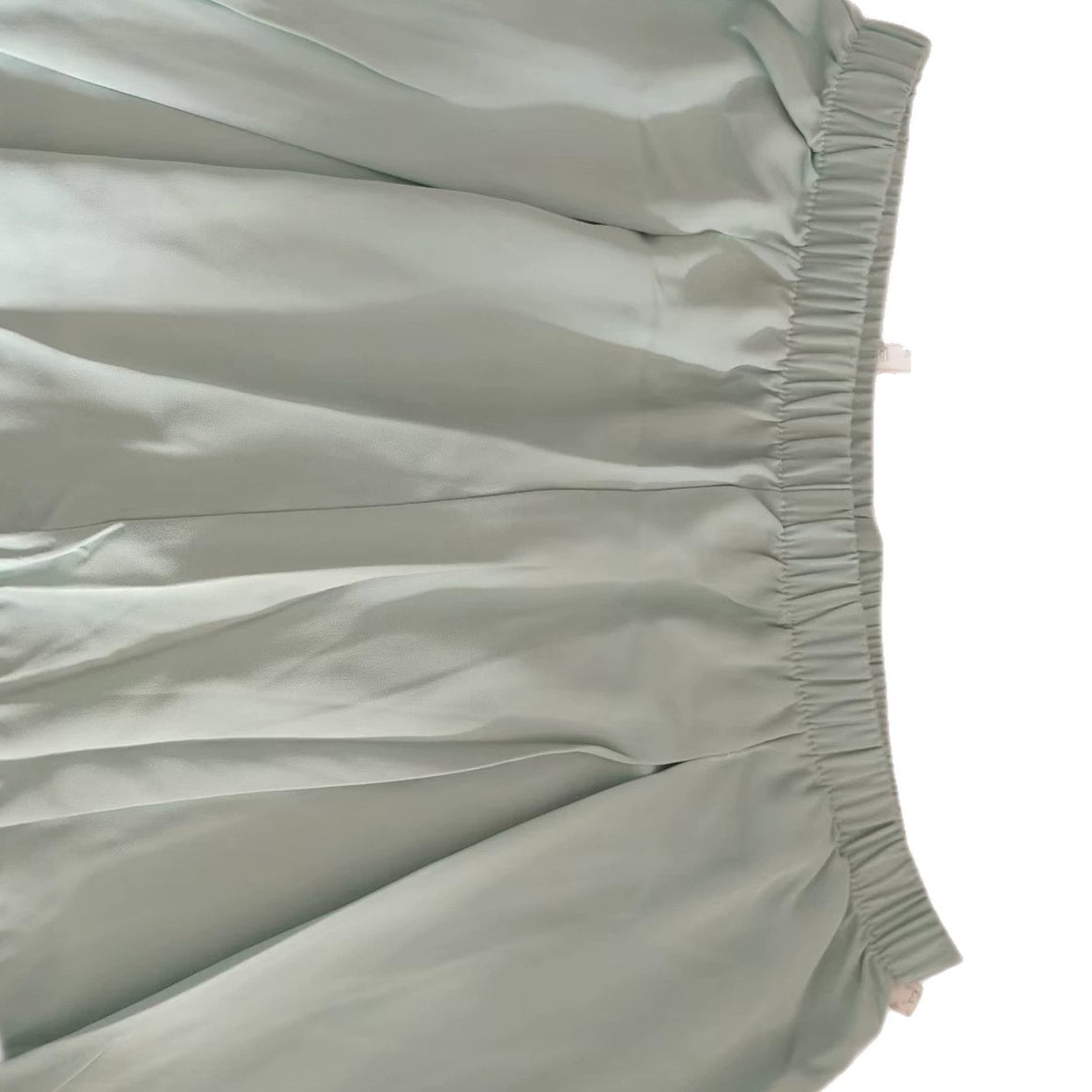Women Light Satin Palazzo Pants with High Elastic Waistband and Box Pleats Drune