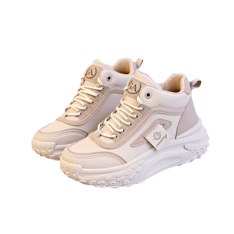 Women’s sporty high-top sneakers with cushioning sole and robust profiling Mune Fashion