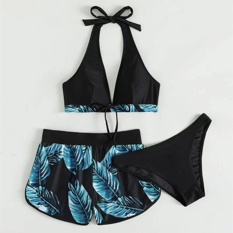 Women's bikini top with removable straps and fashionable shorts Mune Fashion