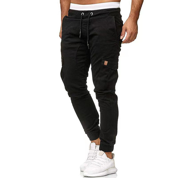 Men's Tactical Cargo Joggers with Drawstring, Elastic Cuffs, and Multiple Pockets Mune Fashion
