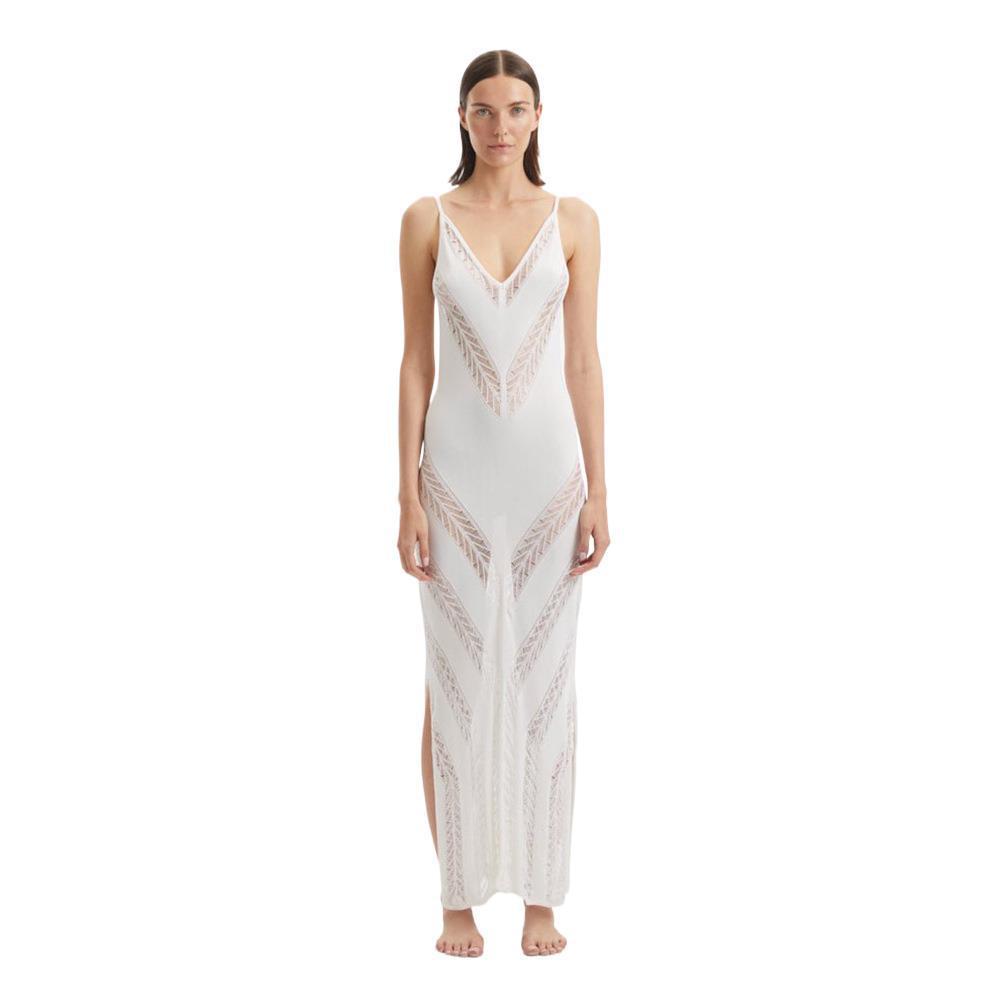 Women's elegant beach dress with refined crochet sections Mune Fashion