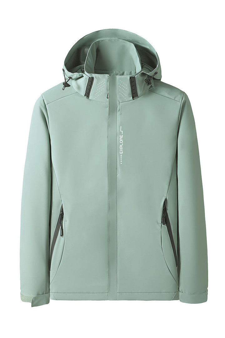 Women's Softshell Outdoor Jacket with removable hood, windproof membrane and breathable mesh lining Mune Fashion