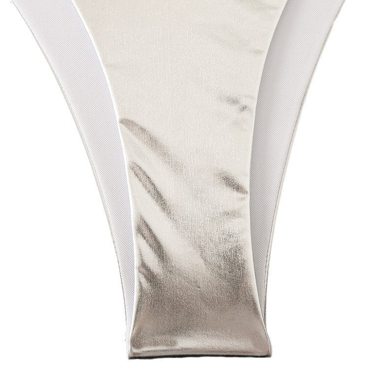 Women Shiny Bikini with Halter Neck Design Mune Fashion