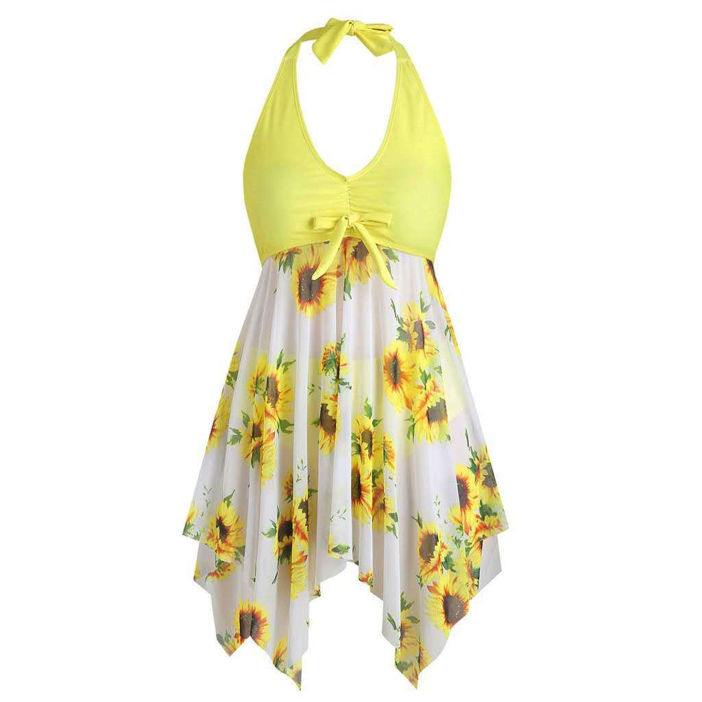 Women’s beach dress with playful flower design Mune Fashion