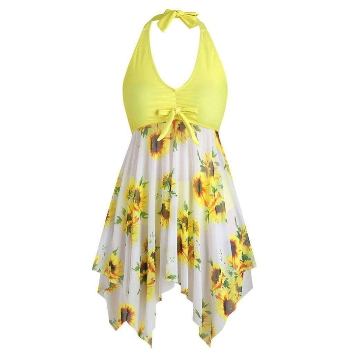 Women’s beach dress with playful flower design Mune Fashion