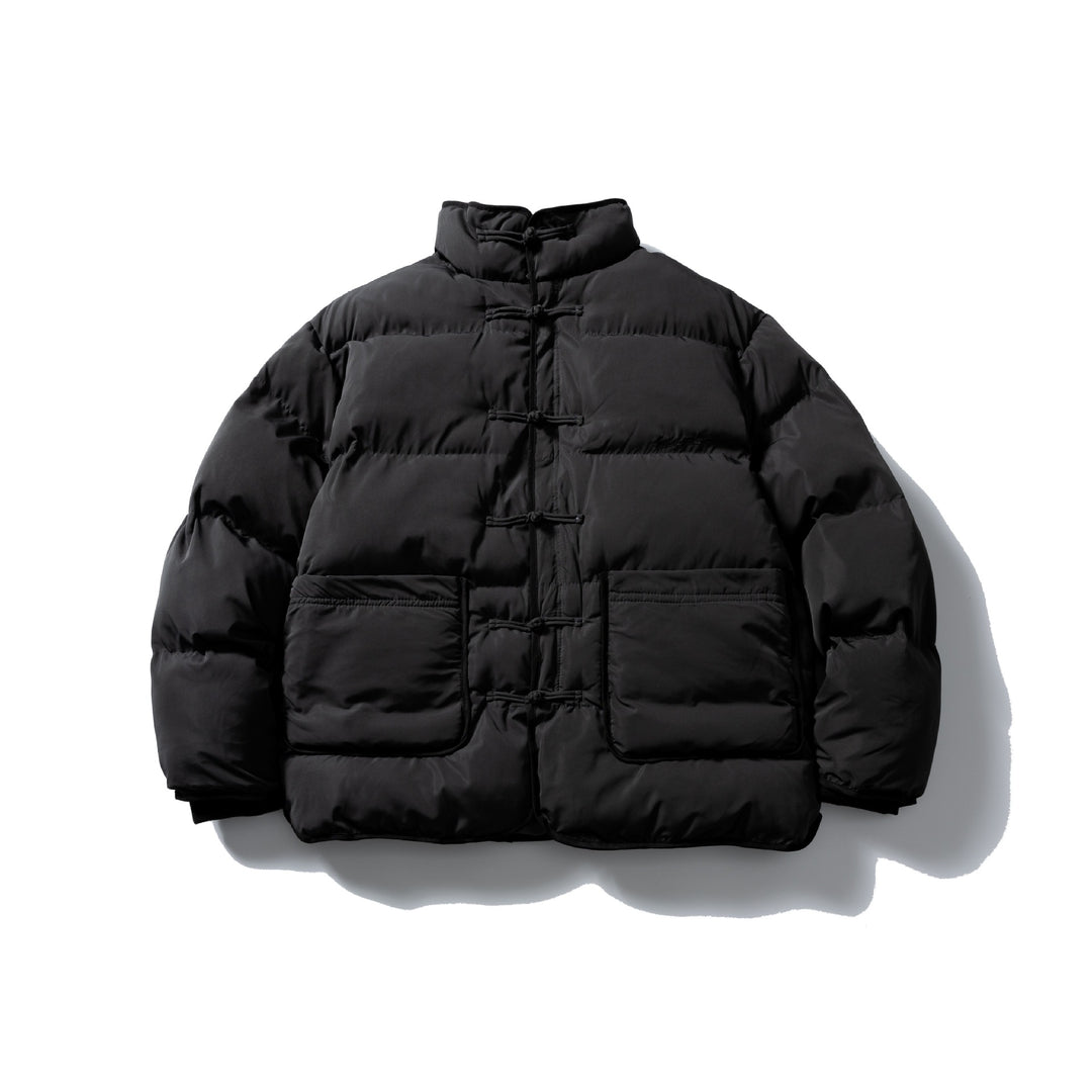 Men's Padded Boxy Jacket with Knot Toggle and Minimalist Outer Shell Mune Fashion