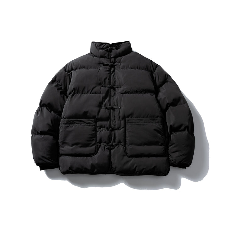 Men's Padded Boxy Jacket with Knot Toggle and Minimalist Outer Shell Mune Fashion