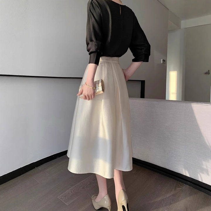 Women's Elegant and Flowing Midi Dress Drune