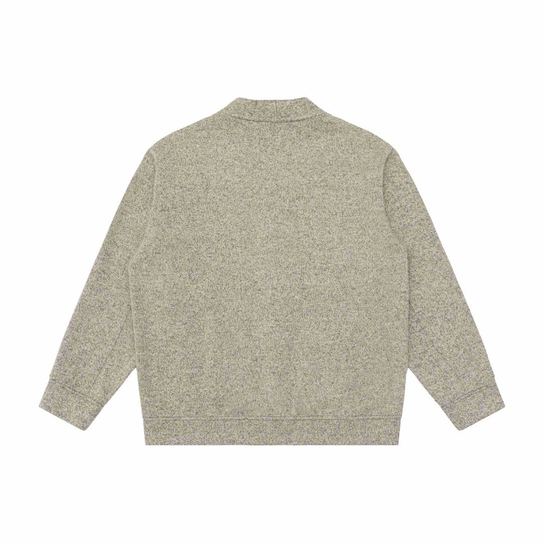 Unisex V-neck cardigan with textured knit and patch pockets Mune Fashion