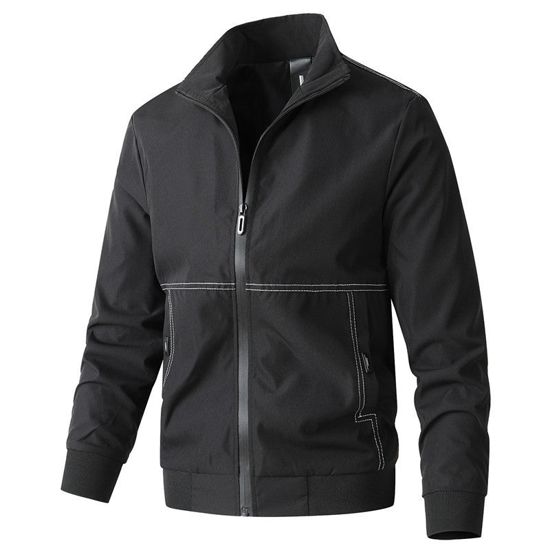 Men's urban minimalist softshell hooded jacket with concealed zipper front Mune Fashion