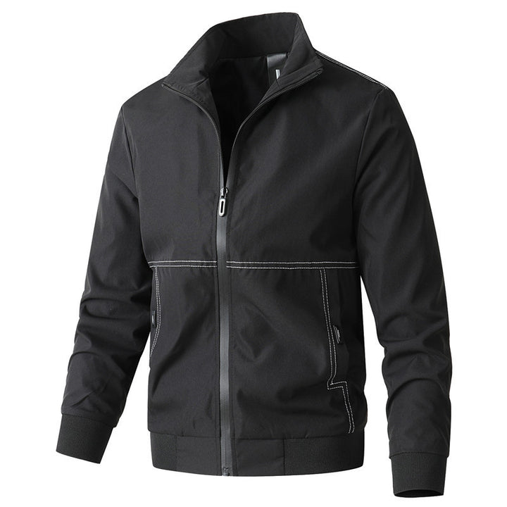 Men's urban minimalist softshell hooded jacket with concealed zipper front Mune Fashion