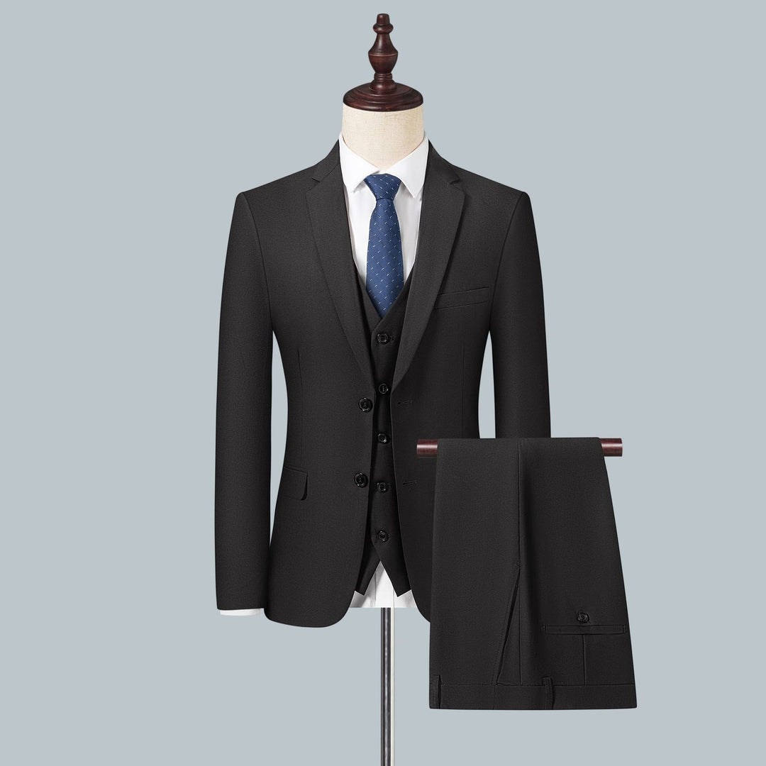 Men's Slim Fit Single-Breasted Business Blazer with Two-Button Silhouette Mune Fashion