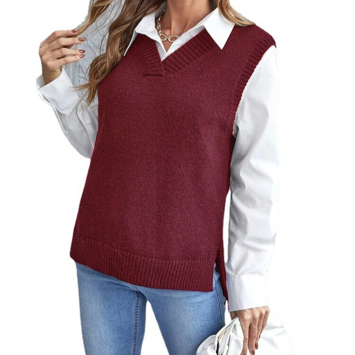 Ladies Elegant Knitted Vest Mune