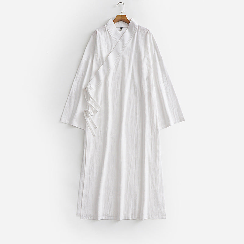 Unisex Longer Kimono Coat with Tie Belt, Loose Fit and Minimalist Silhouette Mune Fashion