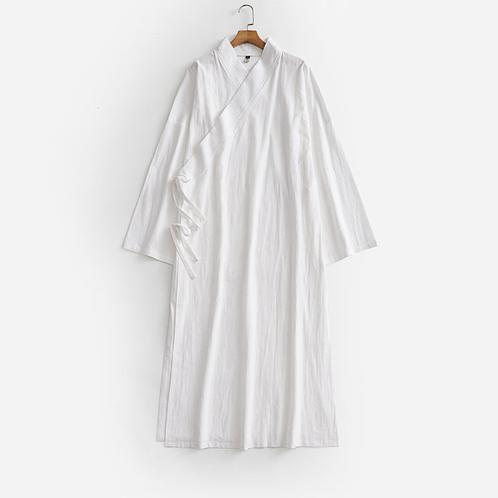 Unisex Longer Kimono Coat with Tie Belt, Loose Fit and Minimalist Silhouette Mune Fashion