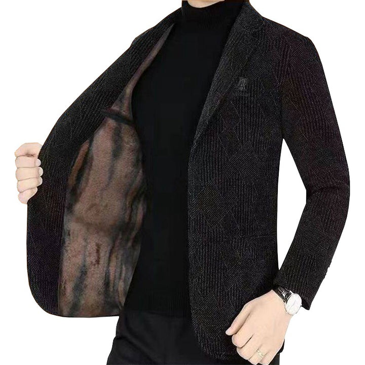 Men's Structured Jersey Blazer with Light Lining and Slim Silhouette Mune Fashion