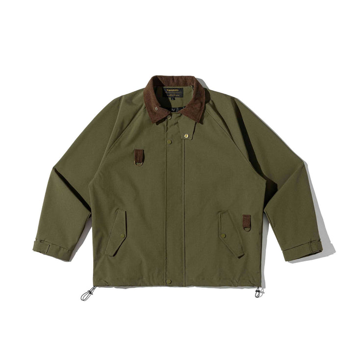 Men's field jacket in parka style with cord collar and utility details Mune Fashion