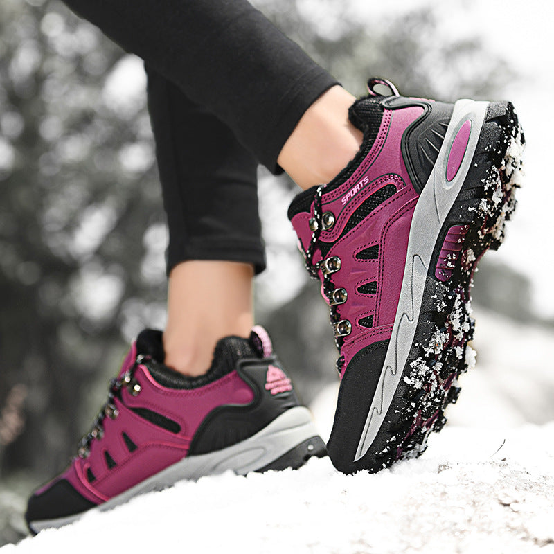 Women's Insulated Winter Trekking Half Shoes with Waterproof Surface and Grippy Multi-Zone Sole Mune Fashion