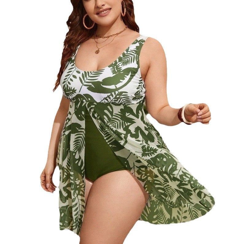 Women's swimsuit with floral overlay Mune Fashion