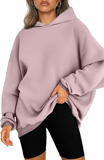 Women's oversized hoodie in boxy cut with brushed fleece inside, drop shoulder and extended back Mune Fashion