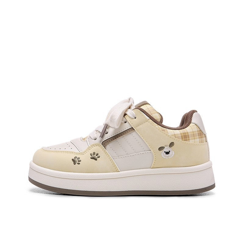 Women's casual sneakers with checkered application and soft cushioning Mune Fashion