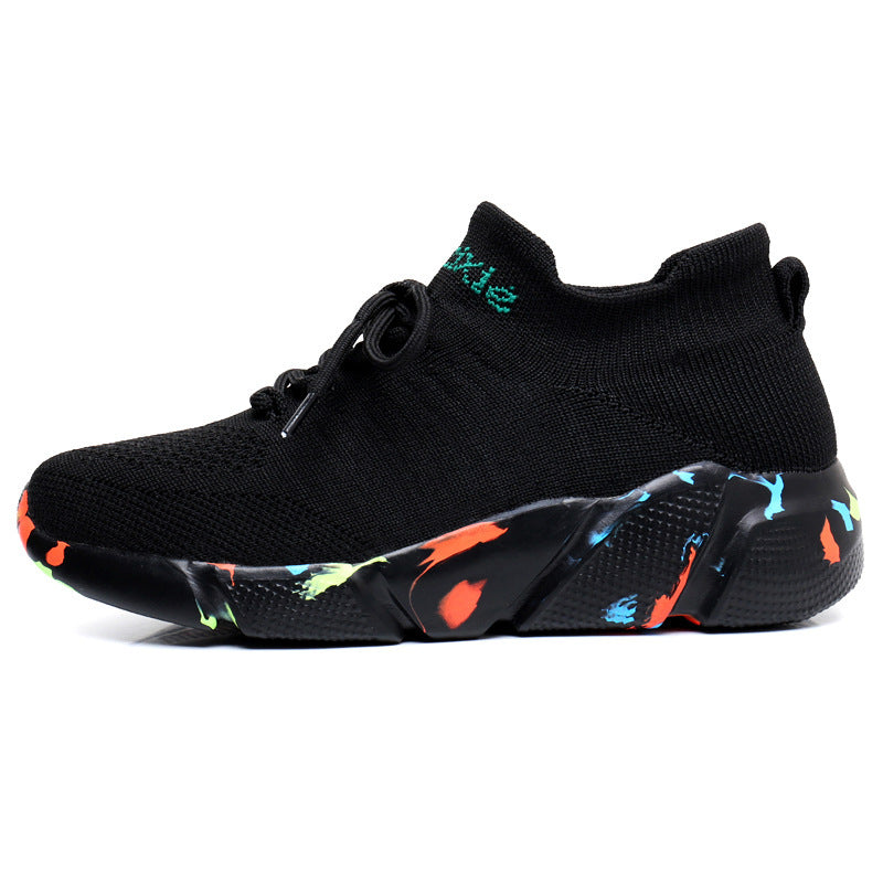 Men's sock-like knitted sneakers with seamless upper material and cushioned EVA platform sole Mune Fashion